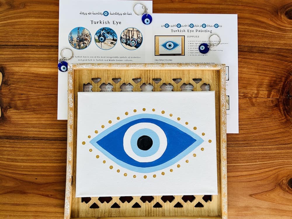 Turkish eye art project